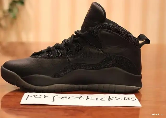 black best Air Jordan X Authentic version Ovo 0601